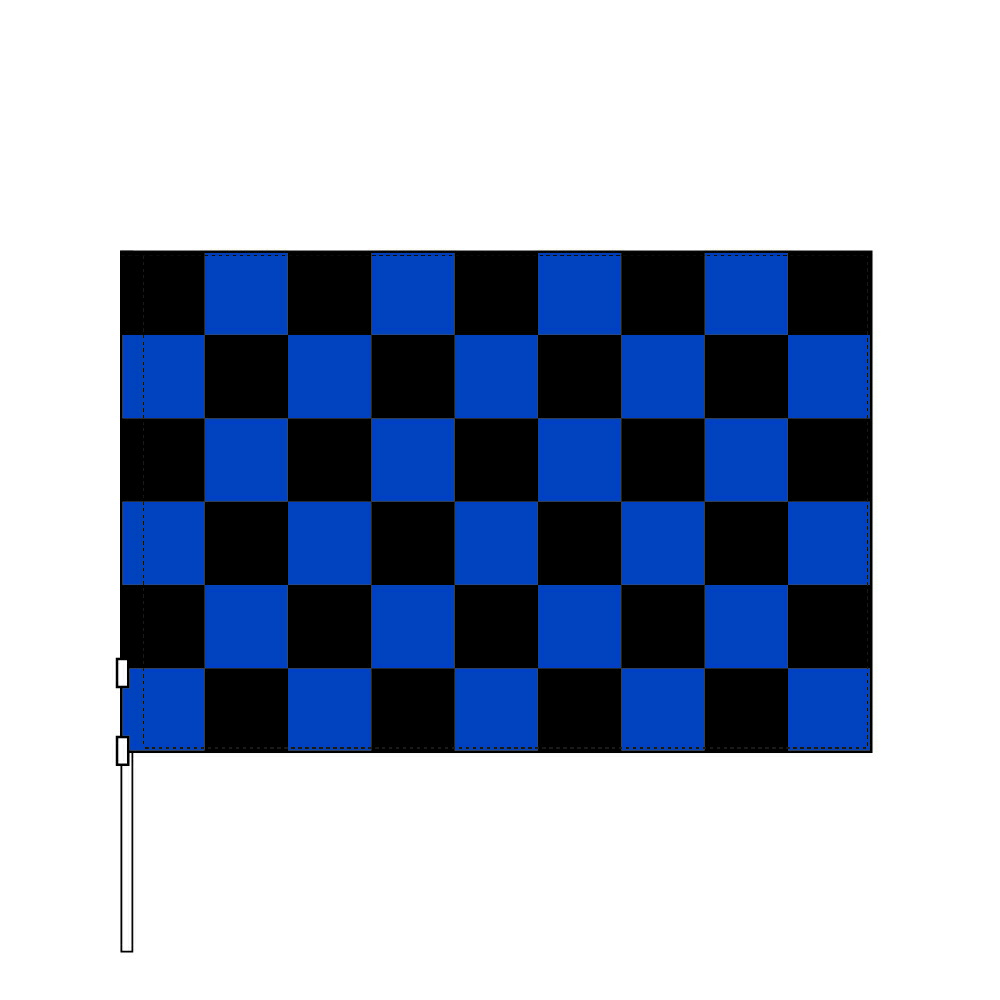 楽天市場】TOSPA チェッカーフラッグ（L） No.4 黒×オレンジ 90×135cm