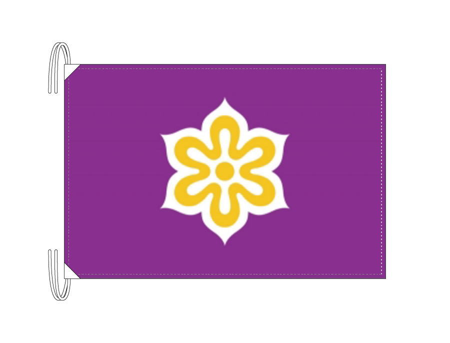 TOSPA 京都府旗 日本の都道府県の旗 Lサイズ 50×75cm テトロン製 日本製 日本の都道府県旗シリーズ|トスパ世界の国旗販売ショップ