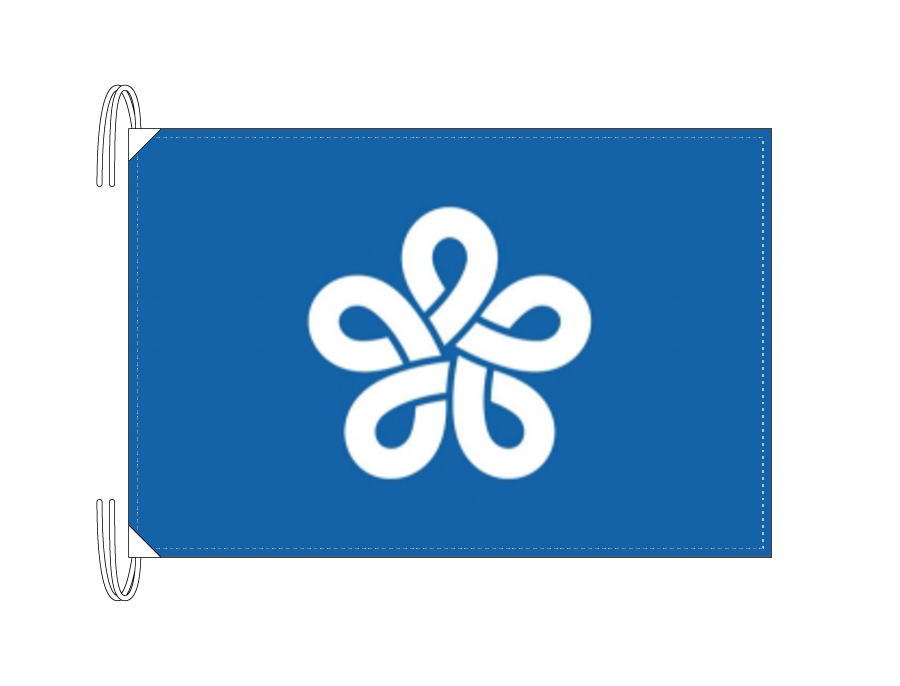 TOSPA 福岡県旗 日本の都道府県の旗 Lサイズ 50×75cm テトロン製 日本製 日本の都道府県旗シリーズ|トスパ世界の国旗販売ショップ