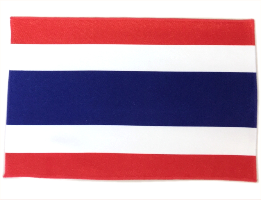 楽天市場 世界の国旗 ミニタオル ハンドタオル タイ国旗柄 素早い吸水 速乾のマイクロファイバー生地 ミニメガネ拭き スマホ タブレット レンズクリーナークロス トスパ世界の国旗販売ショップ