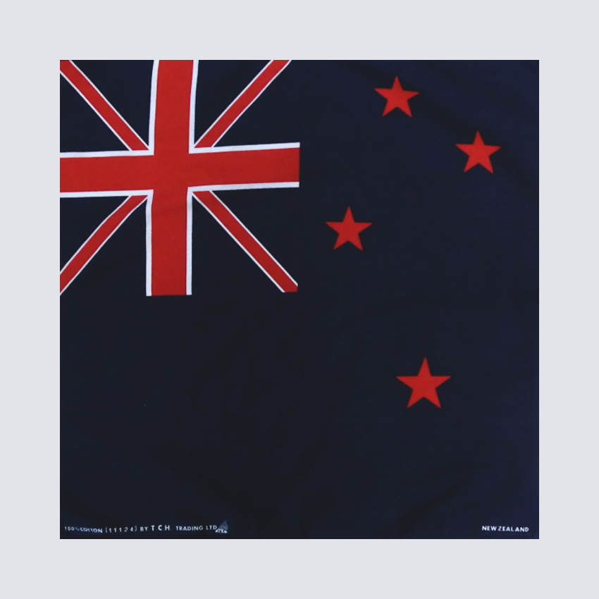 楽天市場 バンダナ お弁当チーフ ニュージーランド国旗柄 51 51cm 綿100 トスパ世界の国旗販売ショップ