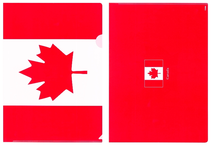 楽天市場 クリアファイル カナダ国旗 メープルリーフ柄 クリアフォルダー サイズ 310 2mm あす楽 日本製 トスパ世界の国旗 販売ショップ