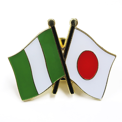 楽天市場 ピンバッジ2ヶ国友好 日本国旗 ナイジェリア国旗 約 mm トスパ世界の国旗販売ショップ