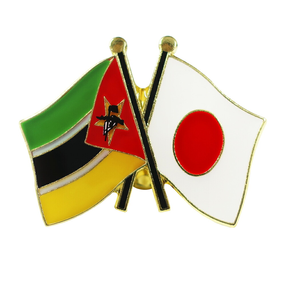 楽天市場】TOSPA ピンバッジ2ヶ国友好 日本国旗 ザンビア国旗 約