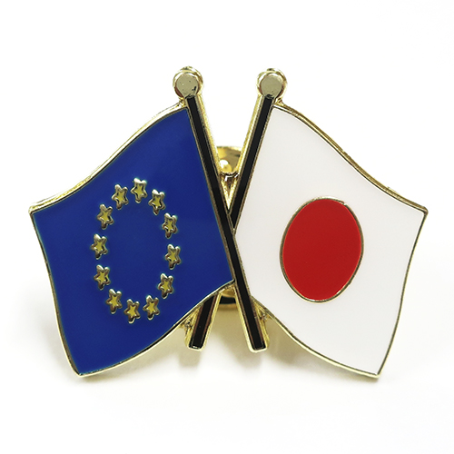 楽天市場 ピンバッジ2ヶ国友好 日本国旗 Eu イーユー 欧州連合旗 約 mm トスパ世界の国旗販売ショップ