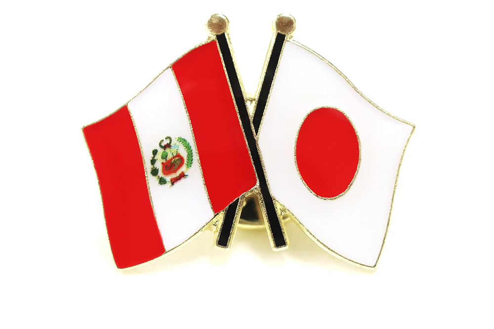 楽天市場 ピンバッジ2ヶ国友好 日本国旗 ペルー国旗 約 mm トスパ世界の国旗販売ショップ