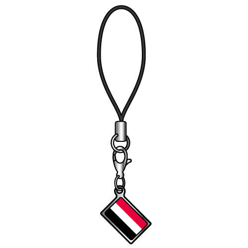楽天市場 ストラップ イエメン 国旗柄 チャーム部分サイズ約1cm 1 5cm トスパ世界の国旗販売ショップ