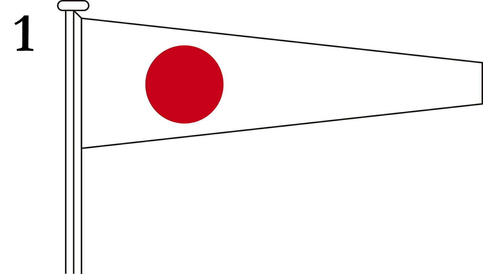 ステッカー(国際信号旗・Z旗)50*75mm