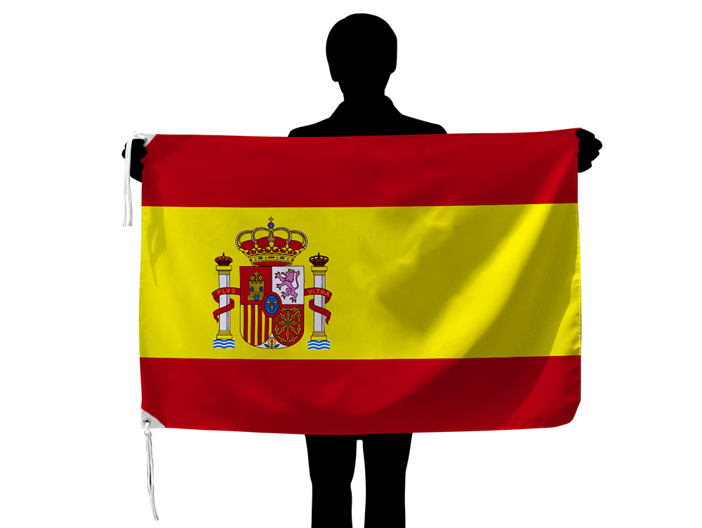 楽天市場 スペイン 国旗 紋章入り 70 105cm テトロン製 日本製 世界の国旗シリーズ トスパ世界の国旗販売ショップ