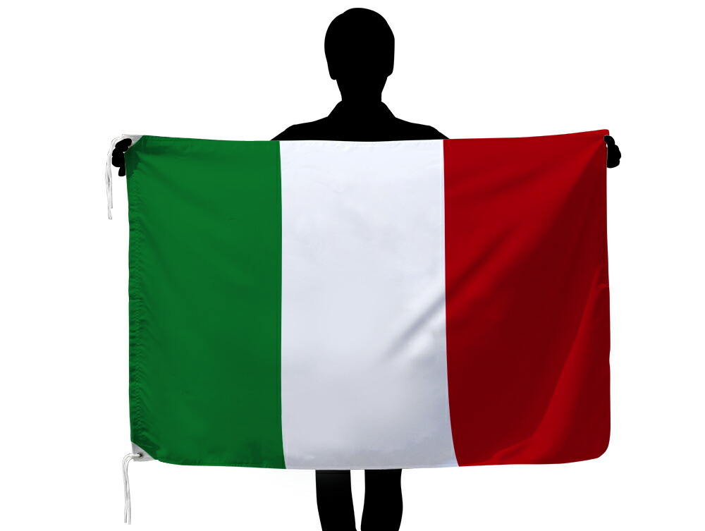 TOSPA イタリア 国旗 90×135cm テトロン製 日本製 世界の国旗シリーズ