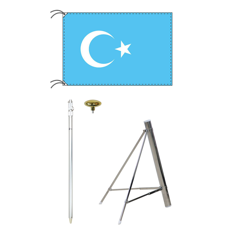 楽天市場】TOSPA 東トルキスタン ウイグル自治区 旗 スタンドセット 70