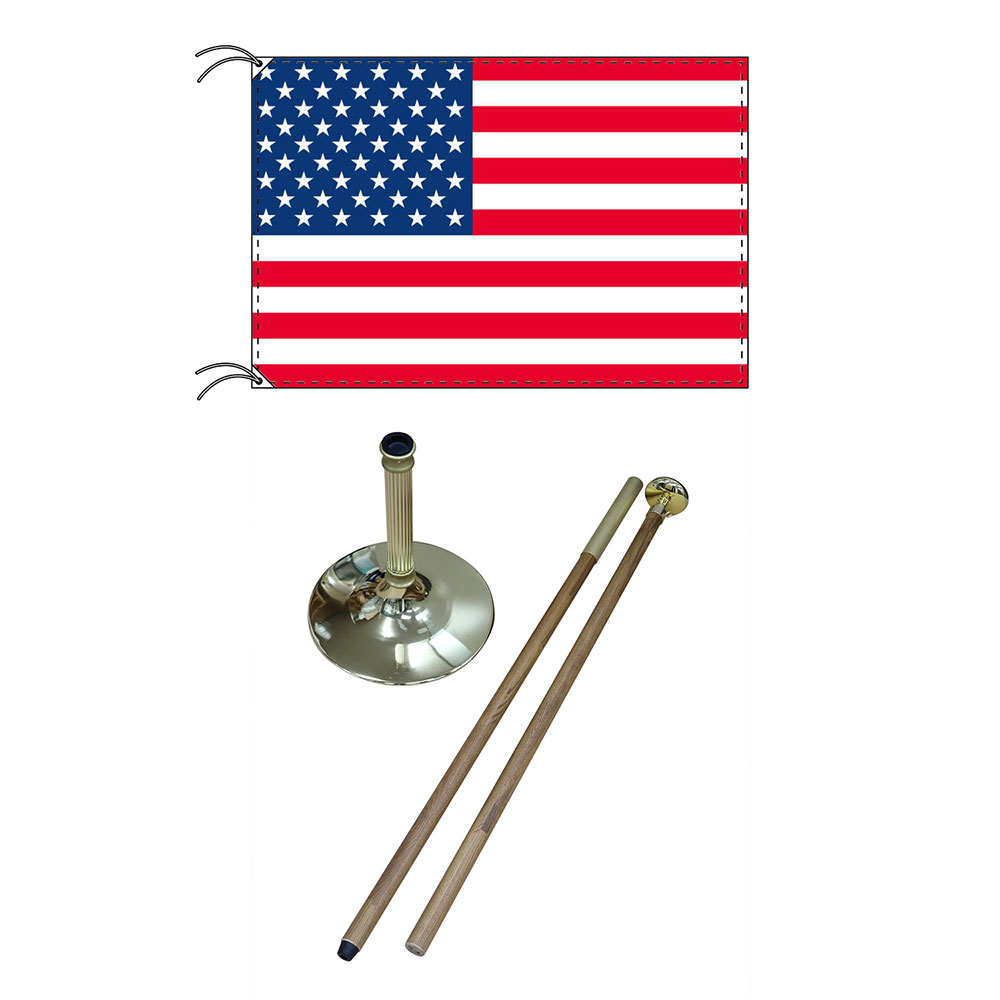 TOSPA 高級直立型スタンド 国旗セット アメリカ国旗 90×135ｃｍ テトロン製 58,980円