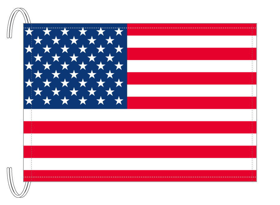 アメリカ国旗 厚手コットン製 楽天市場】＜送料無料＞ アメリカ国旗 サイズ：90cm