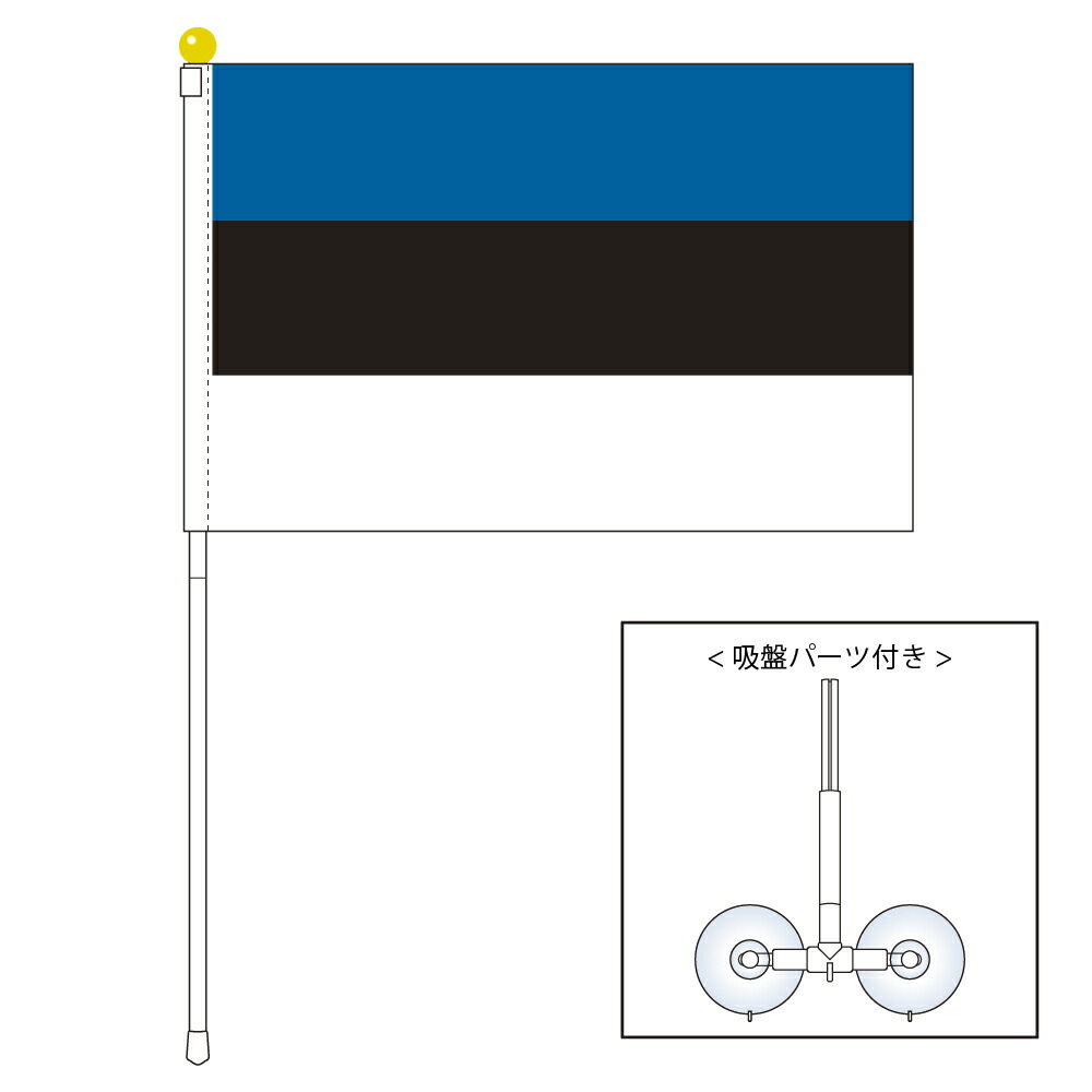 あやか様　国旗　5点セット×2 楽天市場】TOSPA ドミニカ共和国 国旗 ポータブルフラッグ 吸盤
