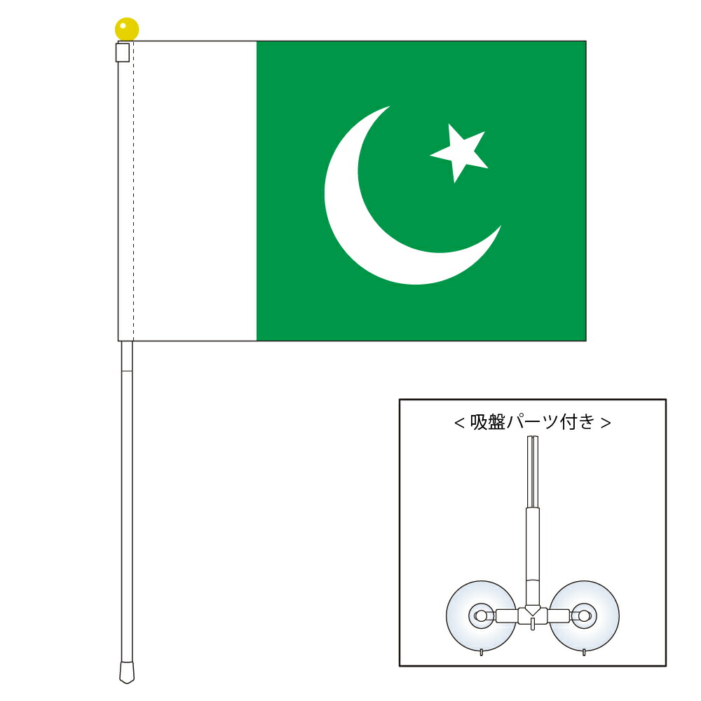 楽天市場】TOSPA ヨルダン 国旗 ポータブルフラッグ 吸盤付き