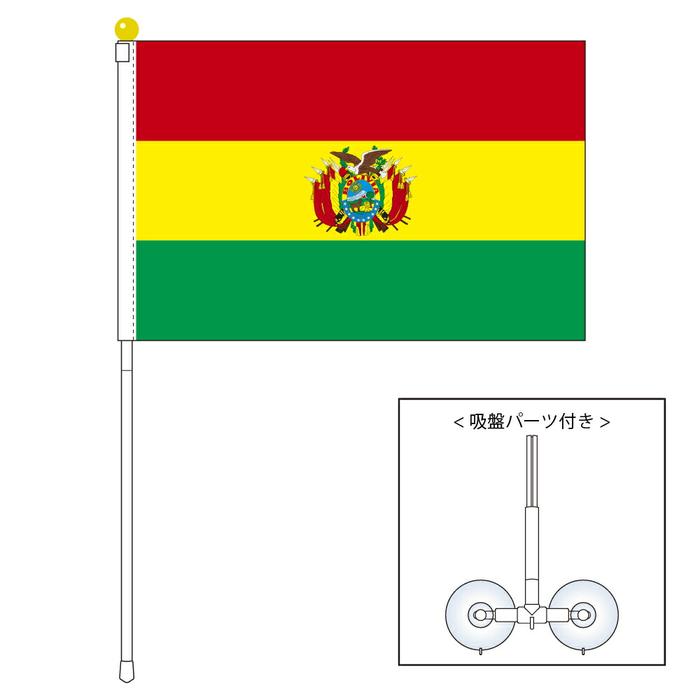 楽天市場】TOSPA ドミニカ共和国 国旗 ポータブルフラッグ 吸盤