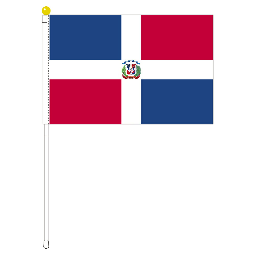あやか様　国旗　5点セット×2 楽天市場】TOSPA ドミニカ共和国 国旗 ポータブルフラッグ 吸盤