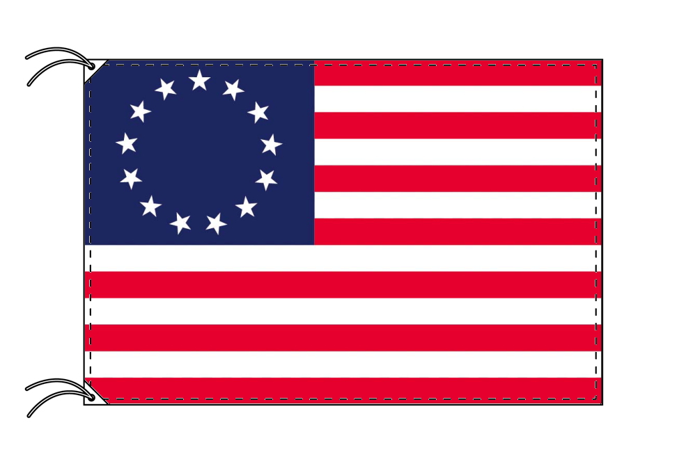 楽天市場 アメリカ 13州 国旗 独立時 1777年 の星条旗 ベッツィー ロス フラッグ 70 105cm テトロン製 日本製 世界の旧国旗 世界の組織旗シリーズ トスパ世界の国旗販売ショップ