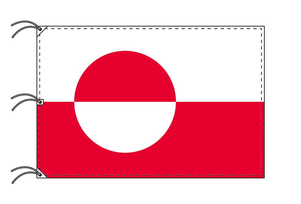 TOSPA デンマーク領グリーンランド 旗 140×210cm テトロン製 日本製 世界の旧国旗 世界の組織旗シリーズ 23,828円