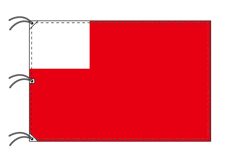 TOSPA アブダビ 国旗 アラブ首長国連邦 UAE 構成国 首長国 140×210cm テトロン製 日本製 世界の旧国旗 世界の組織旗シリーズ