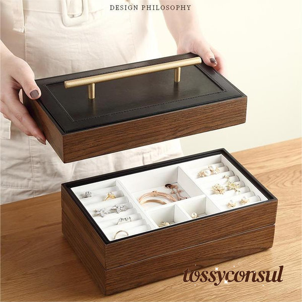 木製ジュエルケース 母の日 ジュエリーボックス 大容量 宝石箱 母の日 プレゼント 木製 アクセサリース収納 木製 木 ピアス 収納ケース アクセサリー 収納ボックス ウォールナット材 指輪ケース 腕時計 ネックレス ピアス 指輪置き クリスマスギフト お誕生日
