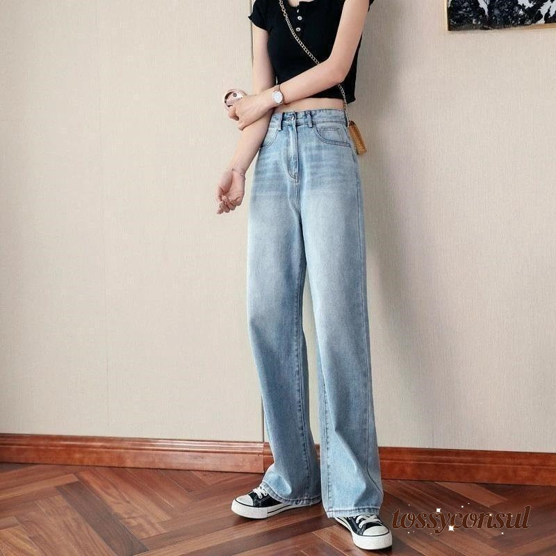 新生活応援 レディース パンツ ハイウエスト 大きいサイズ デニム ボトムス デニムパンツ 夏服 ストレッチデニム ウエストゴム ストレートデニム ロングパンツ 大きいサイズ|トッシーコンサル