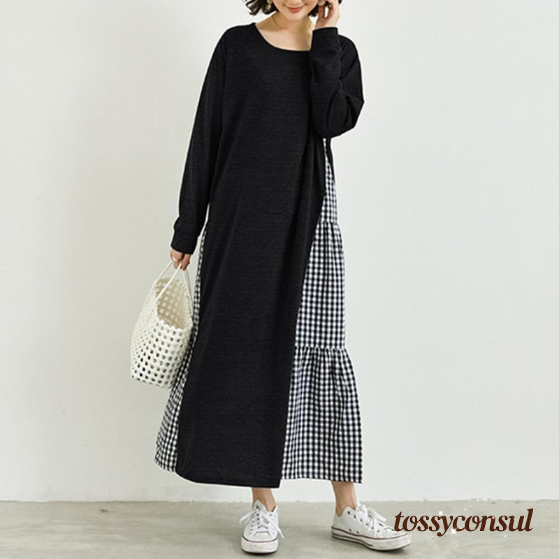 新生活応援 韓国 ドッキングワンピース 長袖 春夏秋 オシャレ 女 レディース ボトムス ファッション ホワイトデーお返し 母の日 彼女 姉妹｜トッシーコンサル