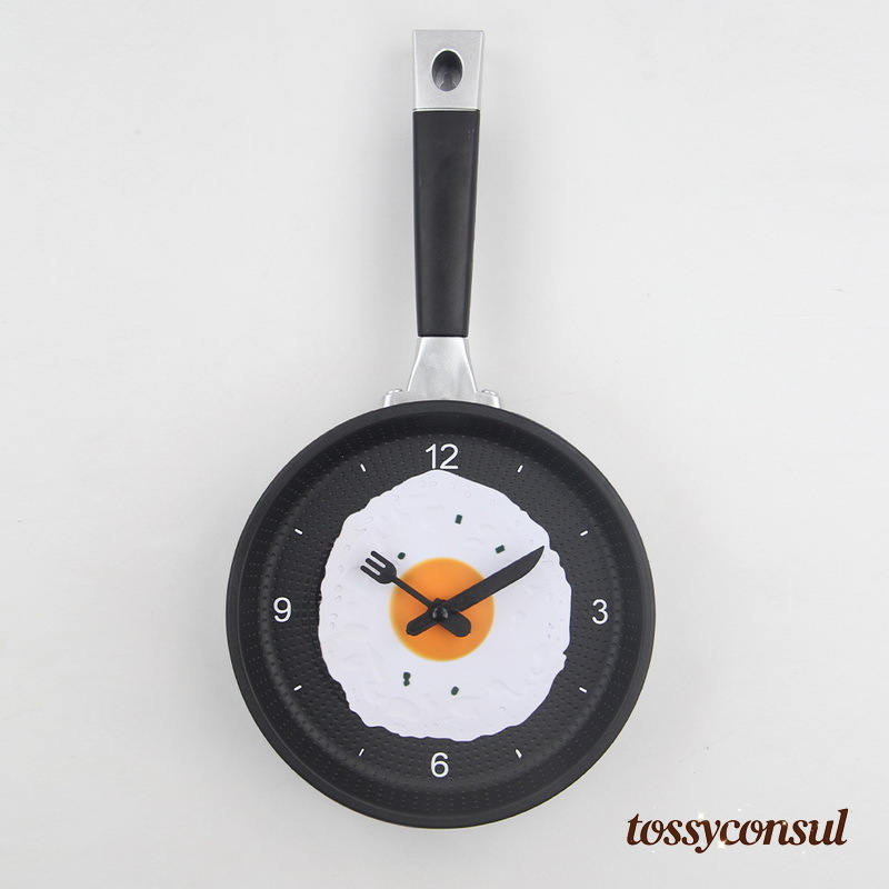 楽天市場】【最大3％OFF】 目玉焼き風 フライパン 壁時計 ウォール