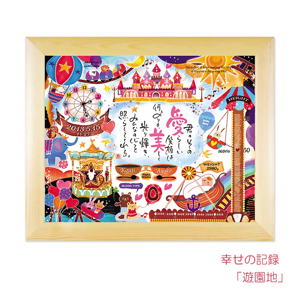 感謝を伝える命名紙、出産祝い、お名前入りポエムを 感謝を伝える命名