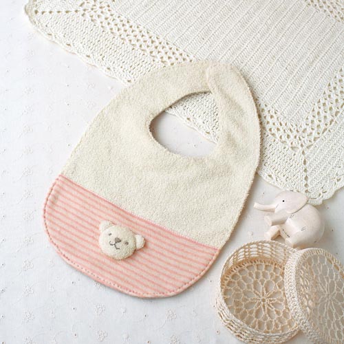 楽天市場】オーガニック縫い糸付き ネコちゃん スタイ 手作り