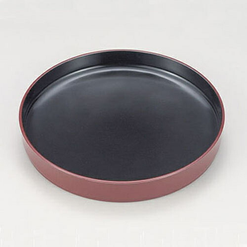 涼風丸そば　朱内黒皿　390-58012(Z408-48)ざる蕎麦 ざるソバ ざるそば 蕎麦皿 皿 お皿 器 和風 和食器 飲食店 旅館 料亭 和食店 蕎麦屋 ホテル レストラン カフェ 居酒屋 家庭用 業務用 業務用食器画像