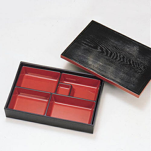 楽天市場】伏見松華堂 5つ仕切付 300-12311.12312(Z202)松花堂 仕切り