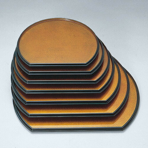 楽天市場】両面半月敷盆 表:金パール 裏:朱 尺1～尺5 340-62841～63241