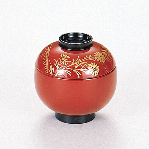 楽天市場】8寸椀型幕の内 朱天黒 310-34131.34013(Z257)松花堂