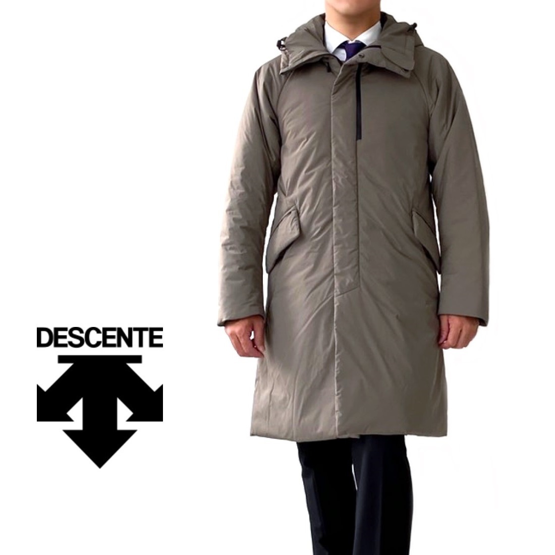 楽天市場】DESCENTE【デサント】ステンカラーコート撥水加工 ストレッチカーキグリーン : toto・noel