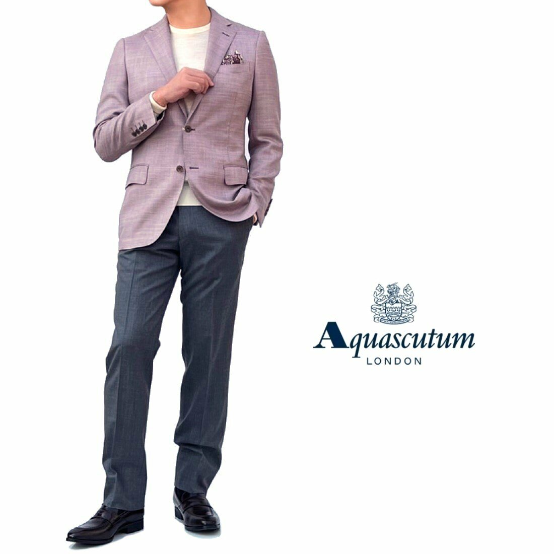 大人気商品 新品未使用タグ付きイタリア製【Aquascutum】ウール