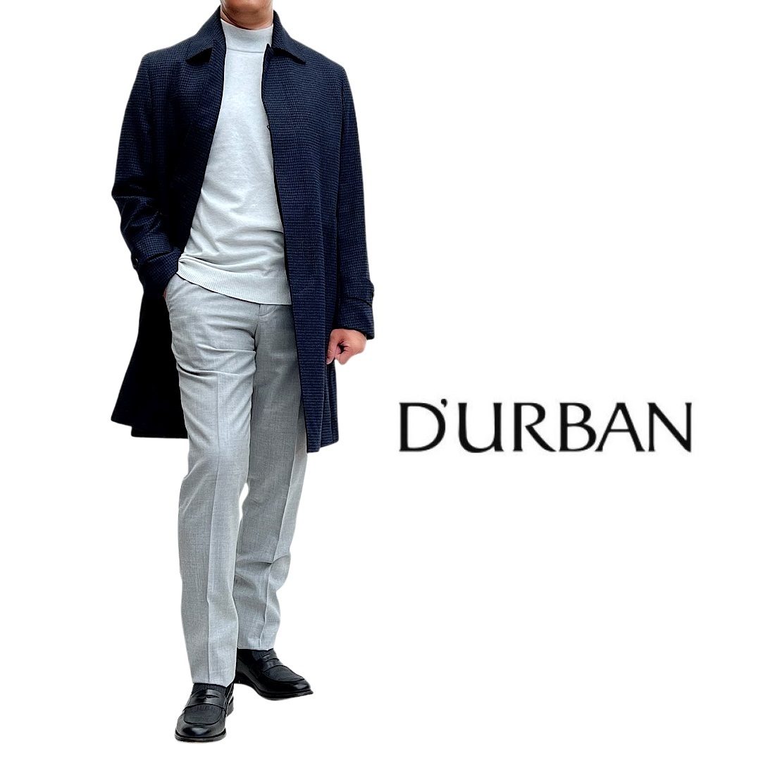 楽天市場】D'URBAN【ダーバン】日本製ウールステンカラーコートハンド