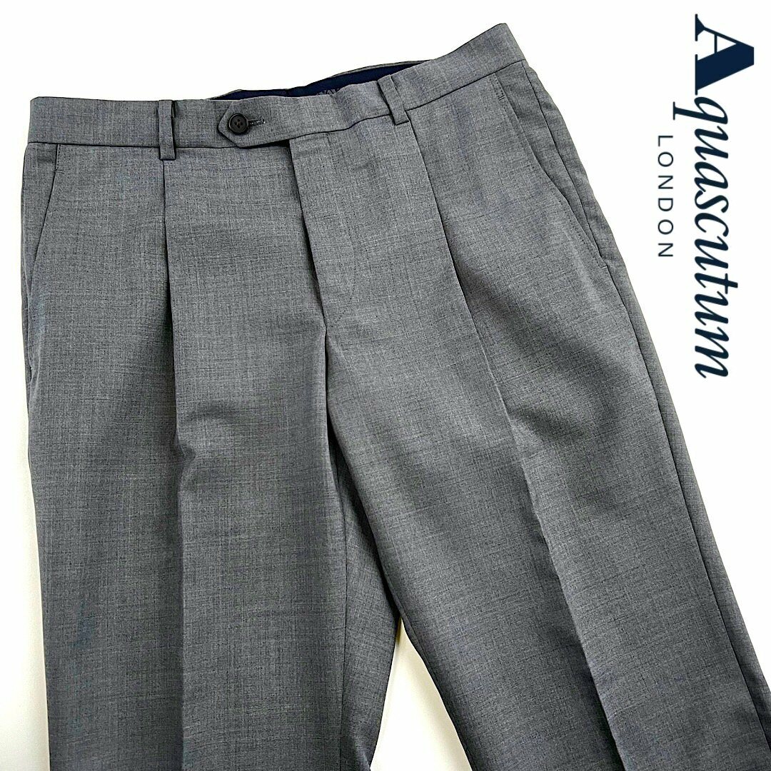 楽天市場】Aquascutum【アクアスキュータム】日本製ウールスラックス