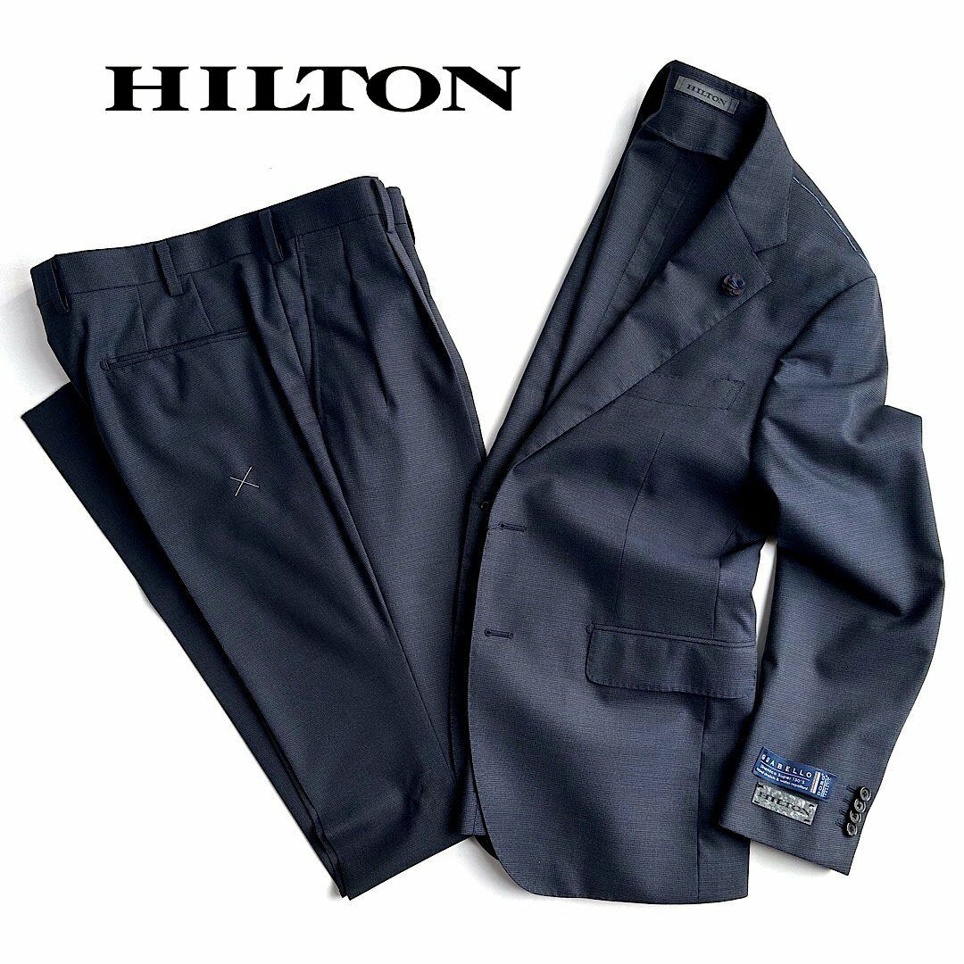 超特価品HILTON MIYUKI PLANZA 高級スーツ 格子柄 スーツ