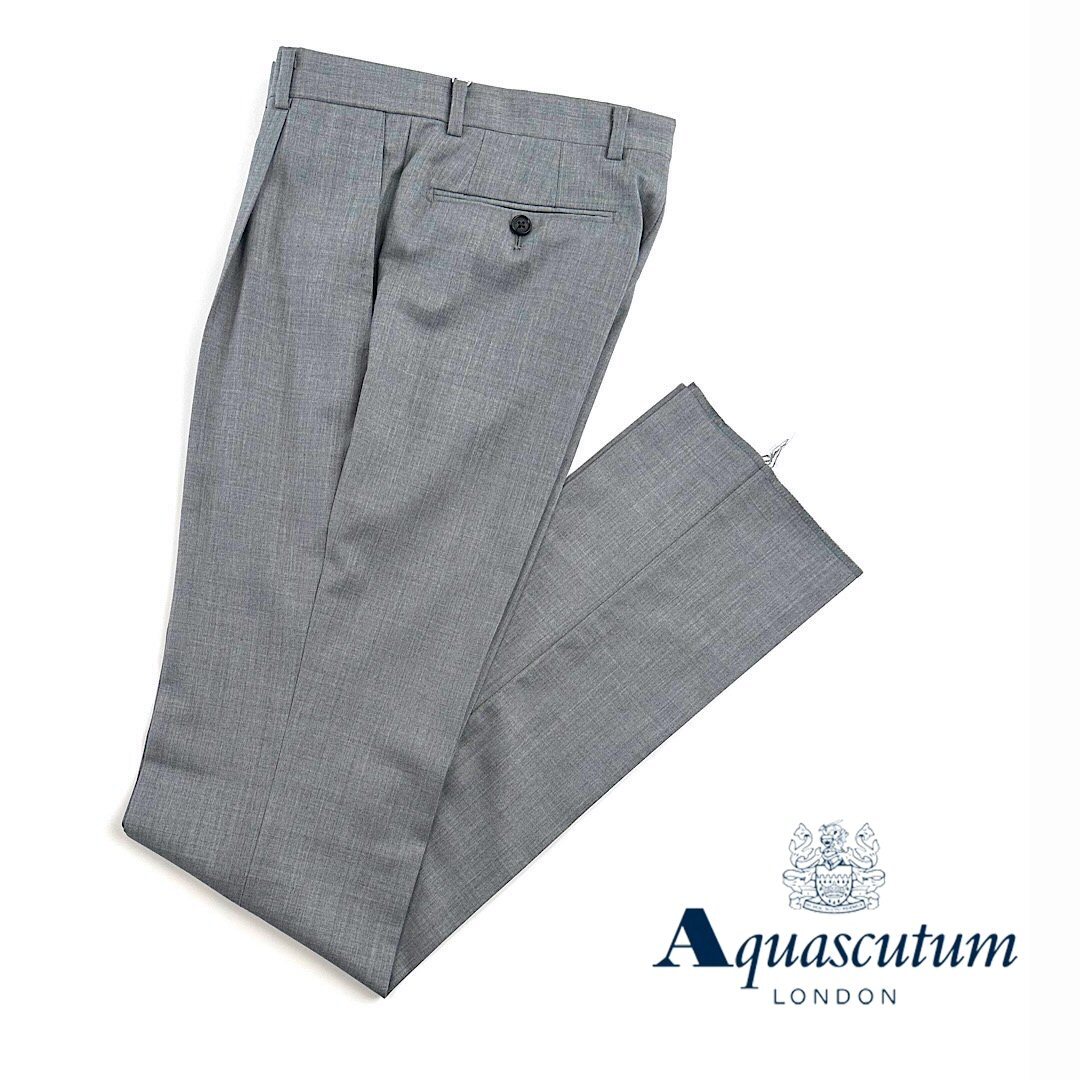 楽天市場】Aquascutum【アクアスキュータム】日本製ウールスラックス