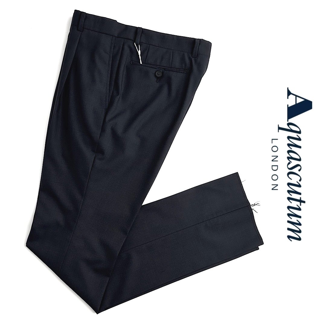 506 新品 アクアスキュータム ピンヘッドウールパンツ 日本製スラックス 76 imgrc0099966349.jpg