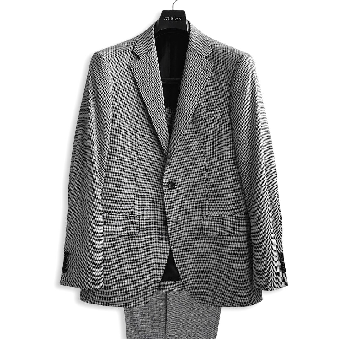 【美品】ダーバン モンスーン スーツ グレー　 AB6 日本製　背抜き　春夏 楽天市場】D'URBAN【ダーバン】定価99,000円（税込）日本製 ウール