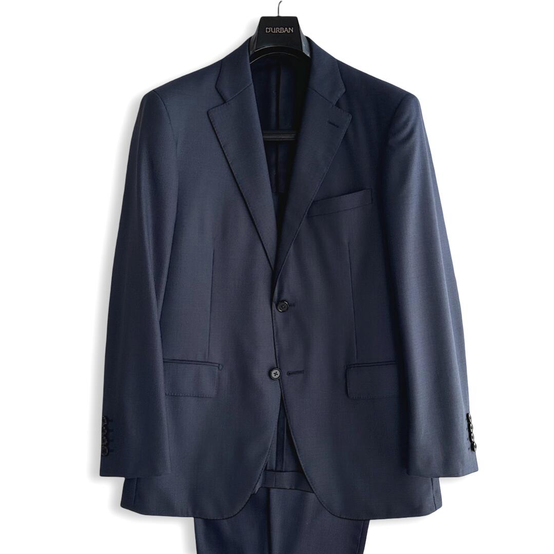 D\u0027URBAN【ダーバン】通貨価値220,000円（税込）日本製（イタリア製出どころ当てはめる）LoroPiana ロロピアーナTASMANIAN ウールスーツメンズ 背広 御膳上等 ブランド名春夏秋 米国海軍 紺A5・AB6・BB4大いさ