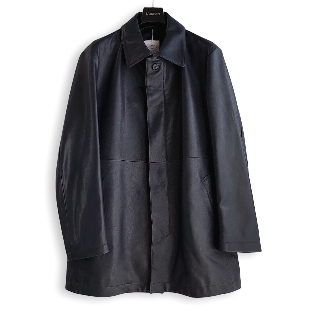 美品175cmW80cm sizeL★DURBANダーバンfestone★春夏物★上質ダブルフォーマルスーツ/黒ブラック背抜き★冠婚葬祭礼服喪服結婚葬式儀