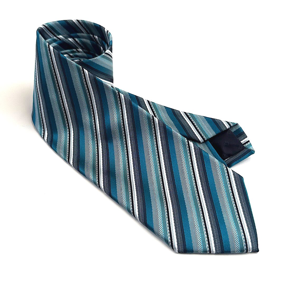 ネコポスOK 新品 ダーバン シルク100% ネクタイ 紺 ■■ ☆ jic3