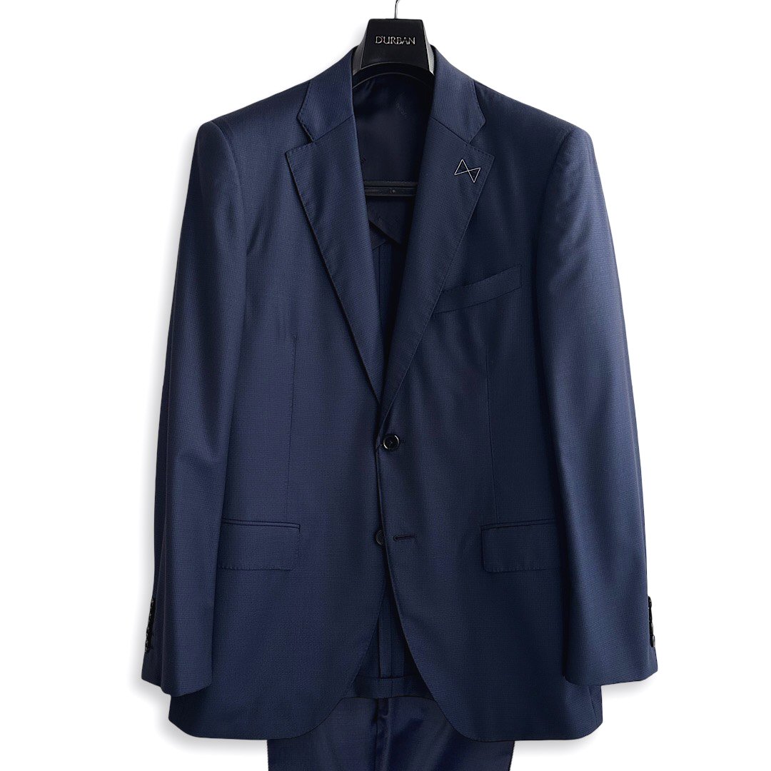 D\u0027URBAN【ダーバン】通貨価値264,000円（税込）日本製（イタリア製出どころ当て嵌める）地絹混羊毛背広 ネイビーメンズ 商行為背広 春夏秋相応うロロピアーナ WISH出どころ Super170\u0027s御前上等 ブランド名 A6大きさ