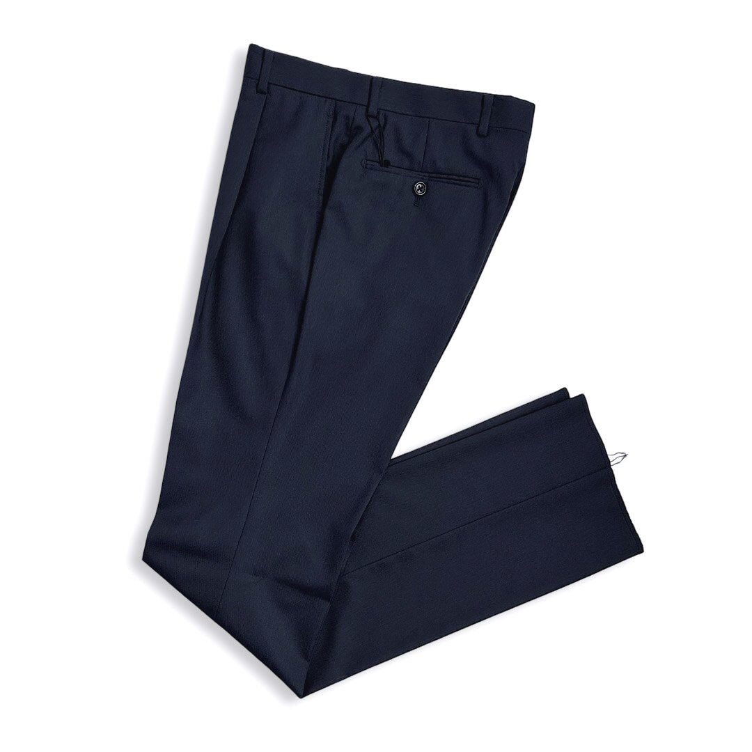 D\u0027URBAN【ダーバン】通貨価値30,800円（税込）日本製 お召しものズボン下 スラックス春夏青写真 ワンタックメンズ 御前上等 ブランドネイビー 酉の方角79糎
