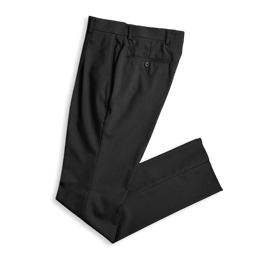 D\u0027URBAN【ダーバン】通貨価値30,800円（税込）日本製 お召しものズボン下 スラックス春夏青写真 ワンタックメンズ 御前上等 ブランドダークグレー 酉の方角76糎