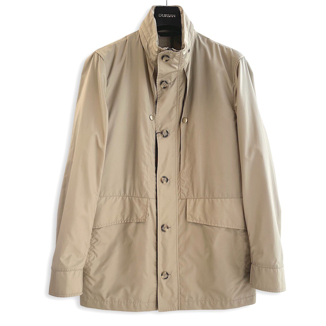 D'URBAN【ダーバン】 定価71,500円（税込） フィールドブルゾン アウター 撥水加工 ベージュ 軽量 Mサイズ