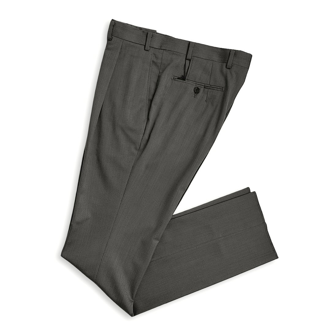 D\u0027URBAN【ダーバン】通貨価値30,800円（税込）日本製 ワンタックスラックスZEAL 120\u0027s ピュアウール春夏 ナチュラルストレッチメンズ 御前上等 ブランド名 カーキ酉の方角88糎・91糎・94糎